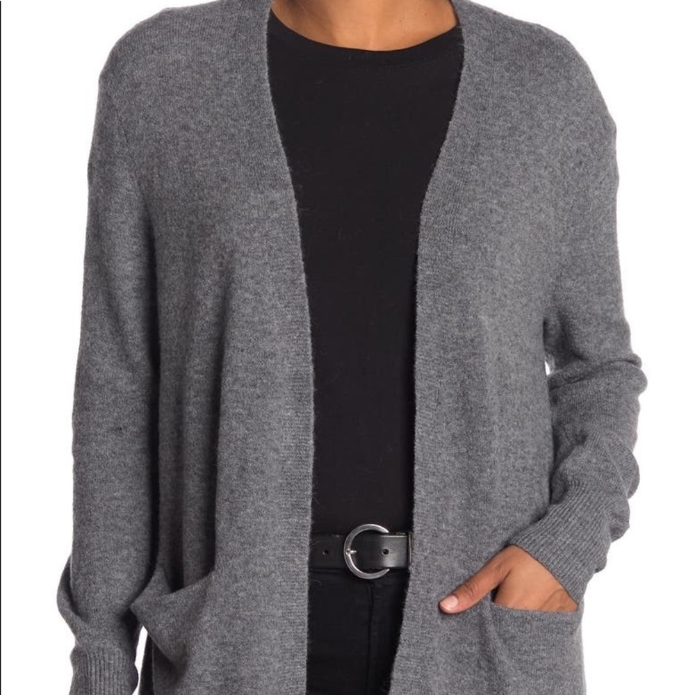 Madewell Kent Open Front Alpaca Wool Blend Cardigan - Picture 4 of 10
